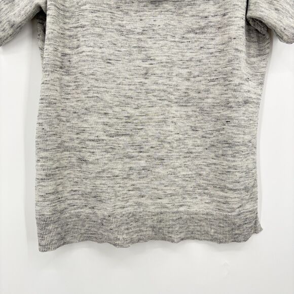 ATHLETA Oversized Short Sleeve Hooded Grey Pullover, Sz XS, Side Slits Cover Up - Picture 8 of 11